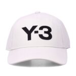 Y-3 Talc Cotton Logo Cap