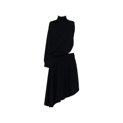 Alaïa Cut-out Turtleneck Midi Dress