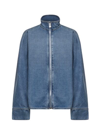Alaia Denim Zip-up Shirt