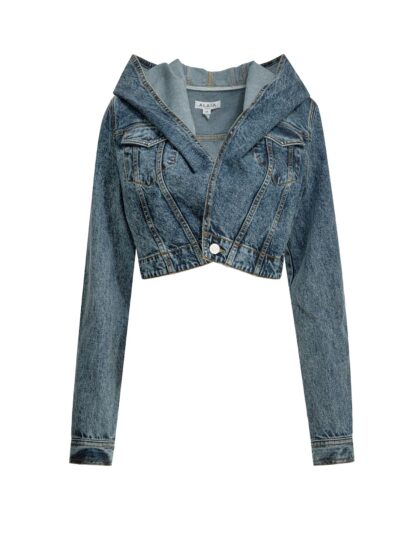 Alaia Hooded Denim Jacket