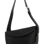 Alexander McQueen Black Large Sling T-bar Crossbody Bag