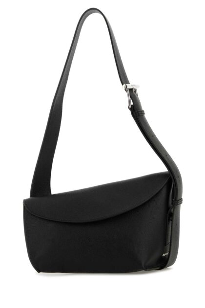 Alexander McQueen Black Large Sling T-bar Crossbody Bag