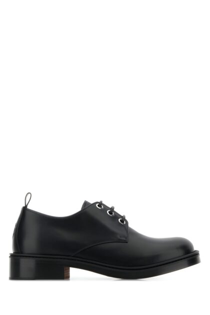 Alexander McQueen Black Leather Lace-up Shoes
