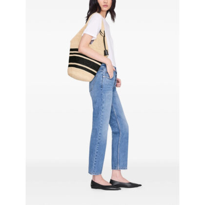 Anine Bing Stripes Leah Tote Bag