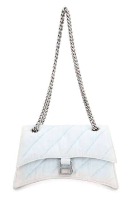 Balenciaga Denim Crush S Shoulder Bag