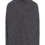 Balenciaga Embroidered Poplin Oversize Shirt