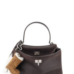 Balenciaga Rodeo S Leather Crossbody Bag With Vintage Motif
