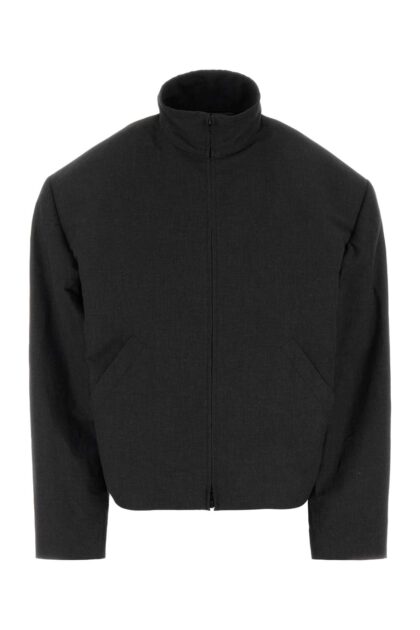 Balenciaga Slate Linen Blend Jacket