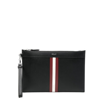 Bally Mythos Stripe-detail Clutch Bag