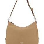 Beige Leather Large Prada Fold Shopping Bag
