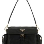Black Nappa Leather Prada Explore Shoulder Bag