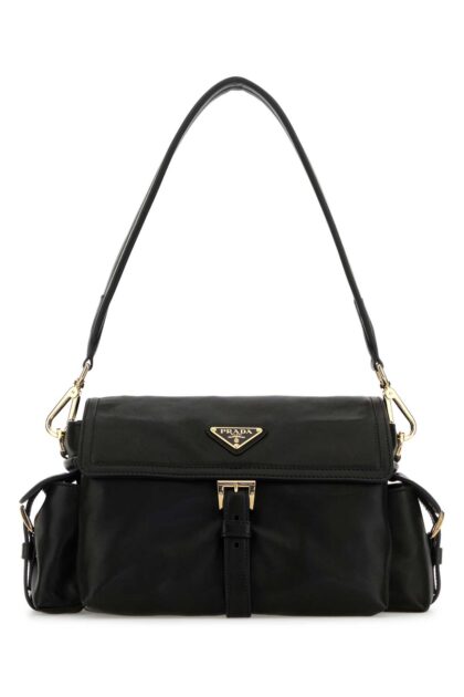 Black Nappa Leather Prada Explore Shoulder Bag