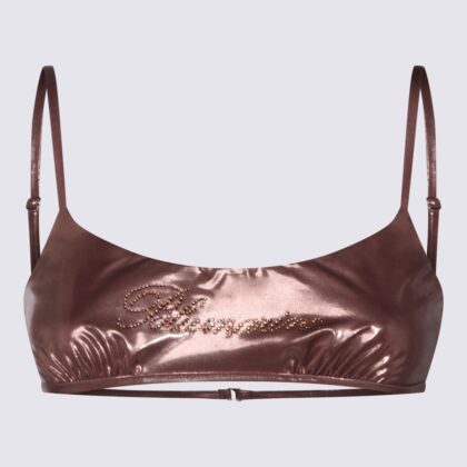 Blumarine Brown Top Beachwear