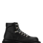 Bottega Veneta Black Leather Shark Ankle Boots
