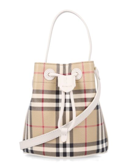 Burberry London Mini Check Bucket Bag