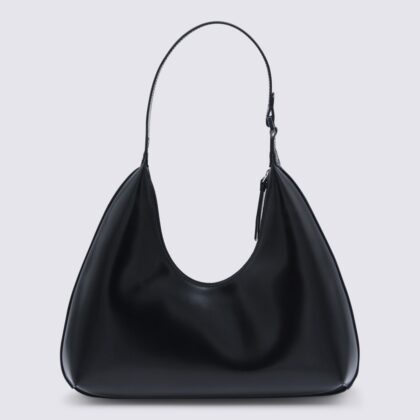 BY FAR Amber Semi Patent Leather Shoulder Bag