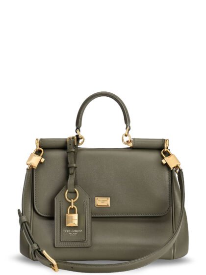 Dolce & Gabbana My Sicily Leather Crossbody Bag