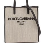 Dolce & Gabbana Textured Canvas Tote Bag