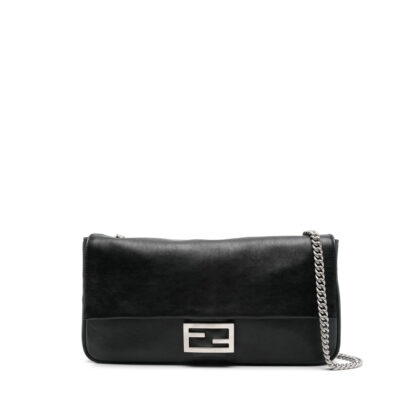 Fendi Leather Baguette Shoulder Bag
