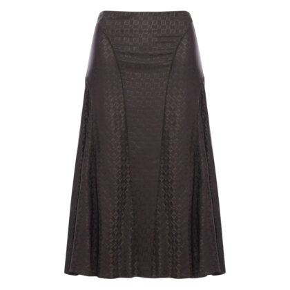 Fendi Logo-plaque Flared Midi Skirt