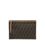 Fendi Monogram-pattern Clutch Bag