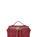 Fendi Vanity Leather Crossbody Bag With Ff Motif