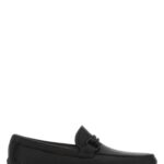 Ferragamo Black Leather Loafers