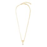 Ferragamo Gancini Pearl And Crystals Necklace