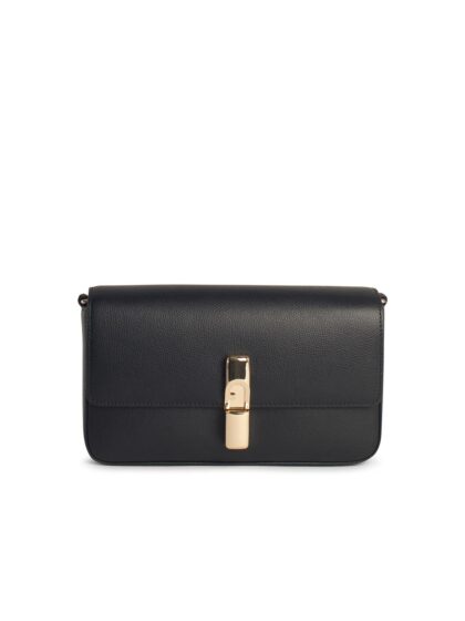 Furla iride Small Black Leather Crossbody Bag