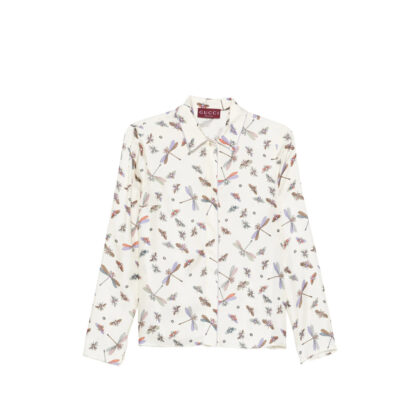 Gucci Dragonfly-print Shirt