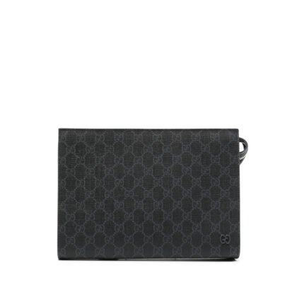 Gucci GG Supreme Canvas Clutch Bag