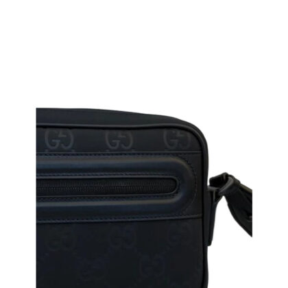 Gucci Monogram Embossed Messenger Bag