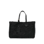 Ibeliv Woven Top Handle Shoulder Bag