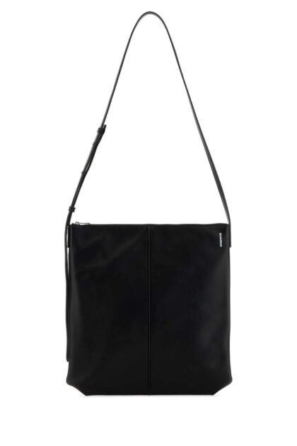 Jil Sander Black Leather Linea Crossbody Bag