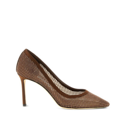 Jimmy Choo Romy Crystal-mesh Pumps