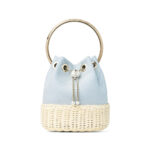 Jimmy Choo Wicker Handle Bucket Bag