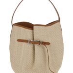 Little Liffner Shoulder Bag belted Bucket Bag Large Raffia Beige In Raffia Women