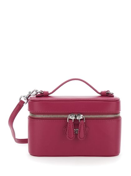 Marc Jacobs the Vanity Bag Pink Crossbody Bag With Removable Shoulder Strap And Logo Lettering On The Front In Leather Woman