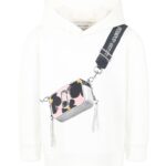 Marc Jacobs White Sweatshirt For Girl With Bag Print