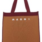 Marni Two-tone Fabric Medium Shopping Bag