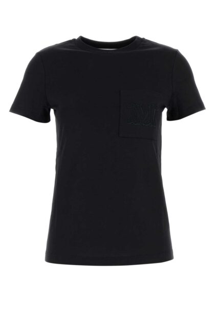 Max Mara Black Cotton Papaia T-shirt
