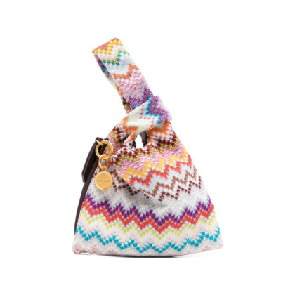 Missoni Raschel Zig Zag Handle Tote Bag