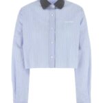 Miu Miu Embroidered Poplin Shirt