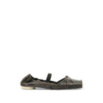 Mm6 Maison Margiela Square Toe Bow Ballerina Shoes