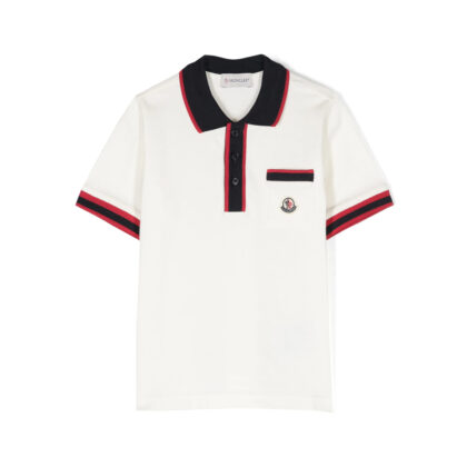 Moncler Logo-patch Cotton Polo Shirt