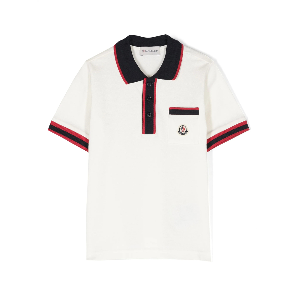 Moncler Logo-patch Cotton Polo Shirt