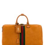 Orange Suede Medium Gucci Savoy Travel Bag