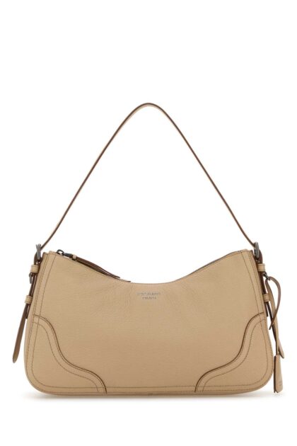 Prada Beige Leather Shoulder Bag