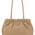 Prada Beige Nappa Leather Shoulder Bag