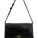 Prada Black Leather Medium Shoulder Bag